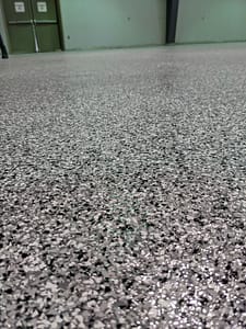 Church completed Polyaspartic Floor Coating